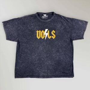 Tennessee Volunteers Women's T-Shirt Southern Made Tees Acid Wash AC/DC Sz 3XL